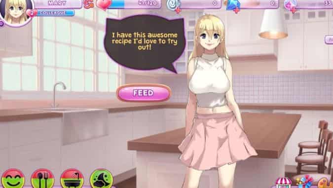 download game waifu academy apk mod