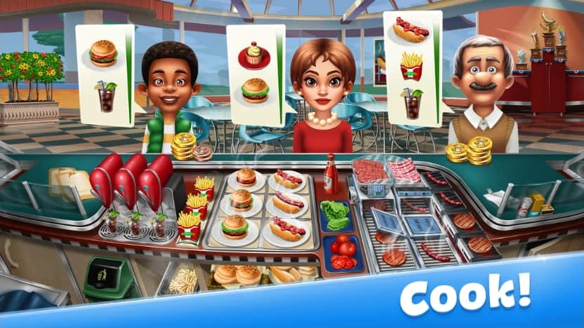Cooking Fever MOD APK Everything Unlocked
