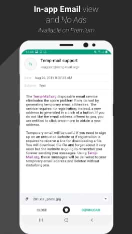 Temp Mail MOD APK Premium Unlocked
