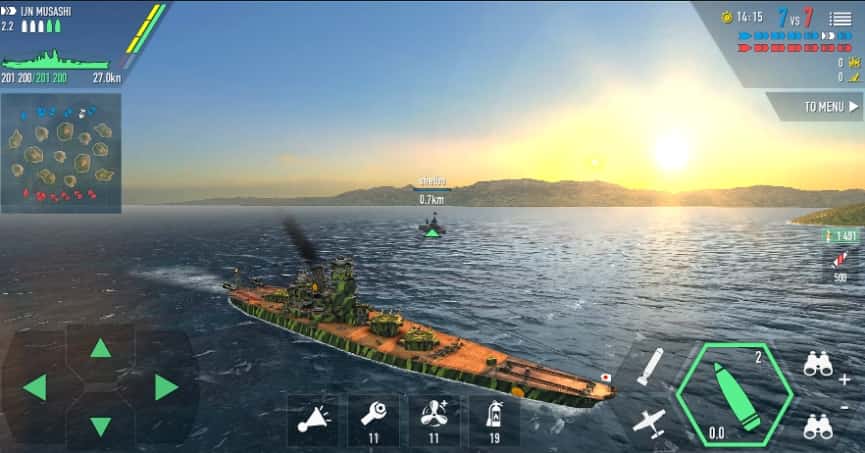 Battle of Warships MOD APK Unlimited Ammo NO Reload