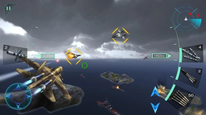 Sky Fighters 3D Mod APK All Planes Unlocked
