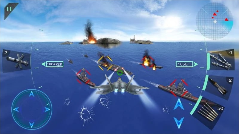 Sky Fighters 3D Mod APK Free Shopping