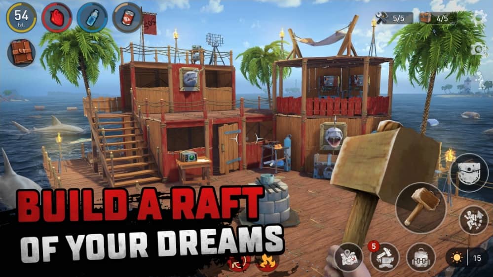 Raft Survival Ocean Nomad MOD APK Free Purchase