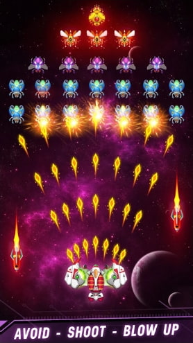 Space Shooter MOD APK Unlock All Ship